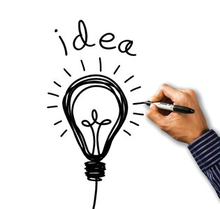 Solution creativity lightbulb
