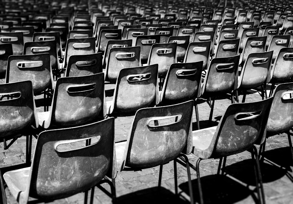 Chairs roman church photo