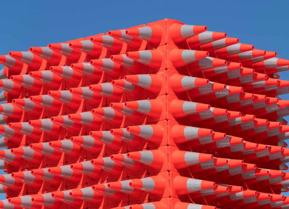 Plastic orange white