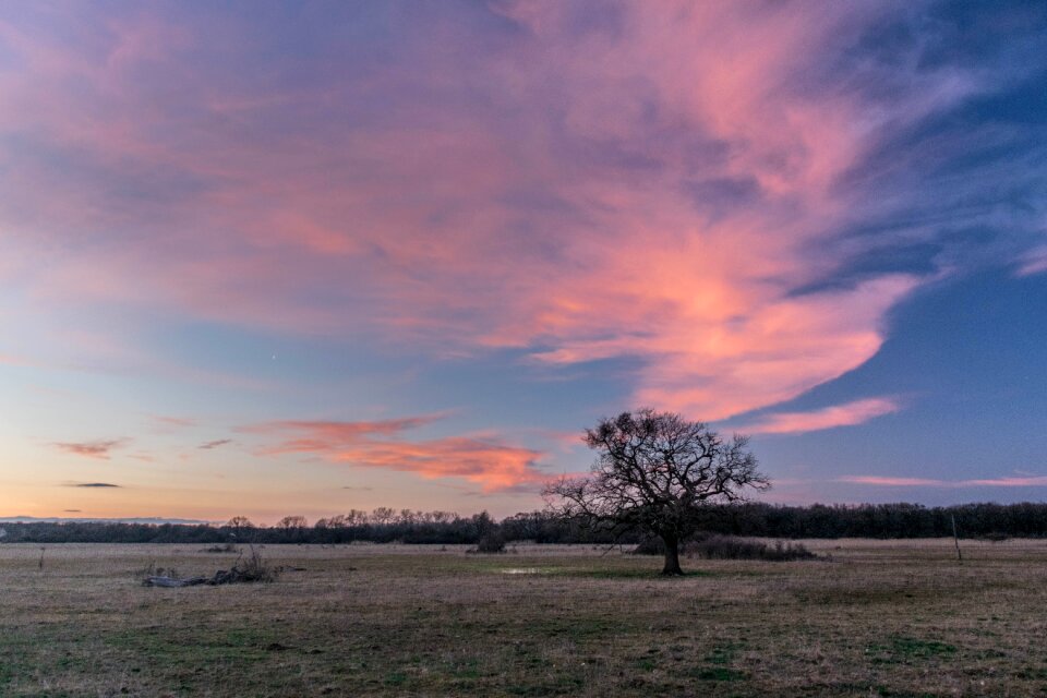 Nature evening clouds