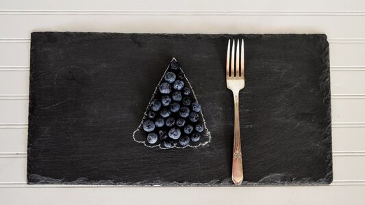 Blueberry flatlay food