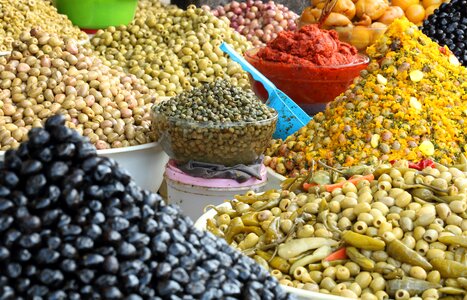 Olive market spice photo