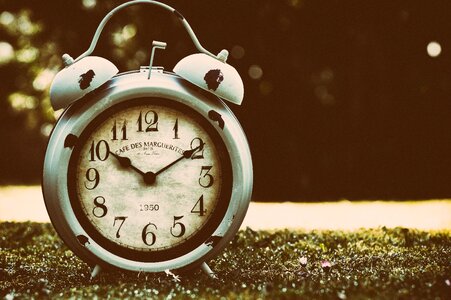 Time of time clock face