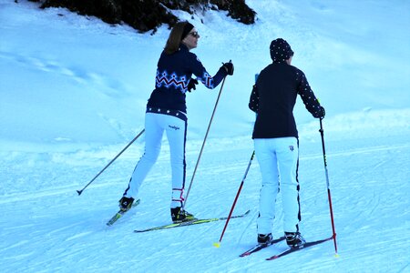 Snow winter skiing photo