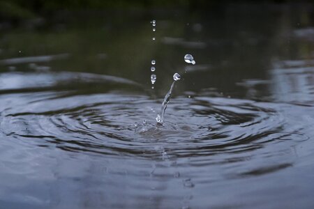 Wet drop of water nature