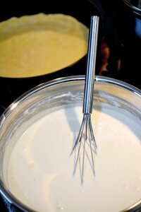 Whisk stir quark photo