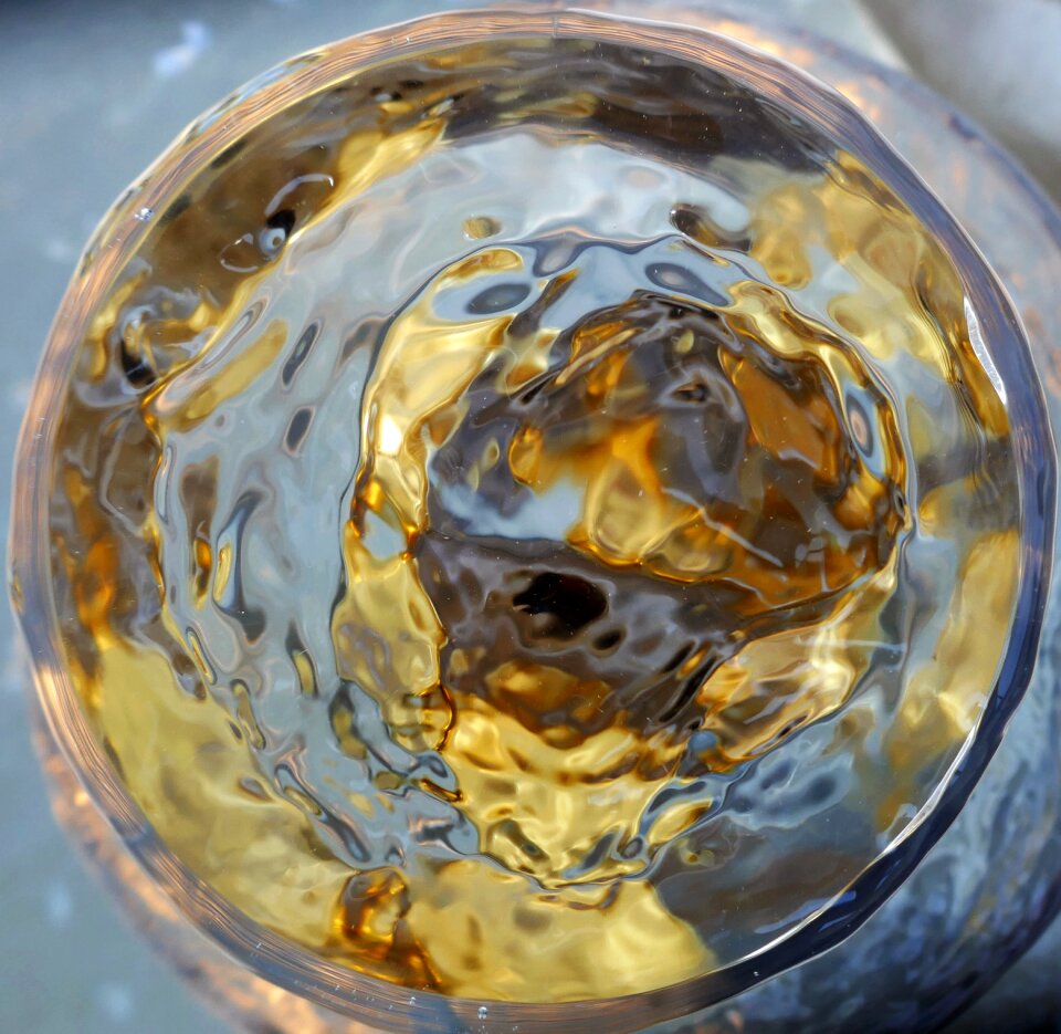 Liquid aqua golden