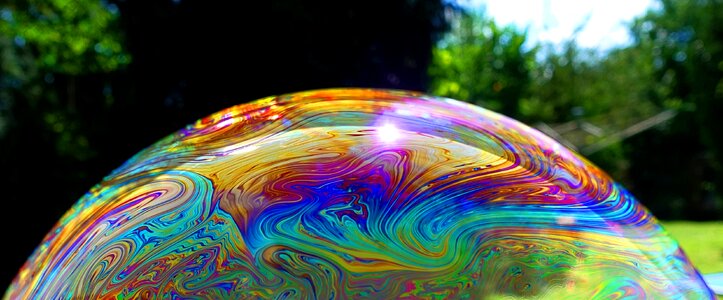 Colorful iridescent kunterbunt photo