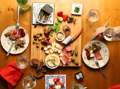 Delicious gastronomy spanish