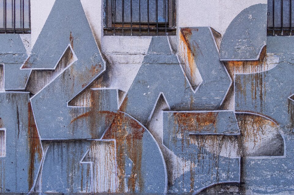 Abstract grunge street art