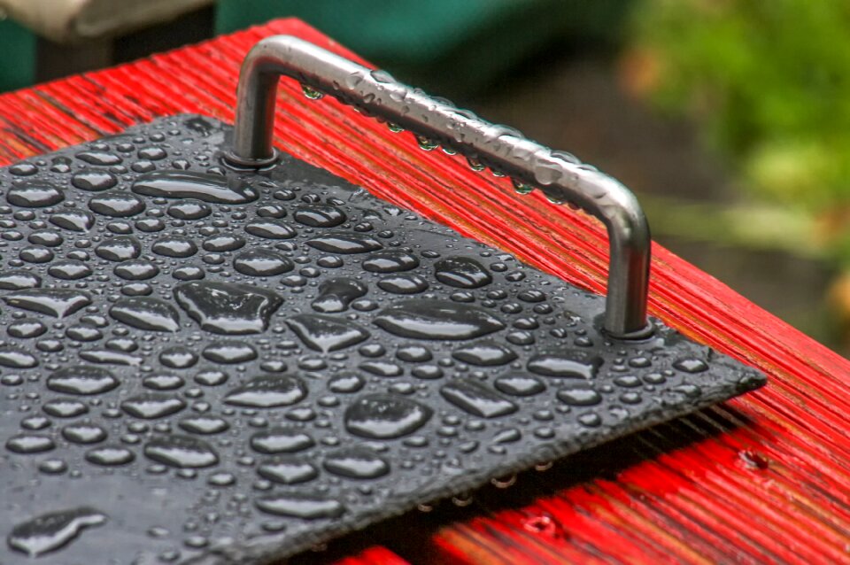 Garden raindrop rain