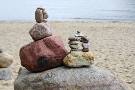 Baltic sea stones sculpture