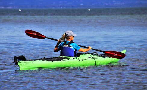 Nature rowing relaxation photo