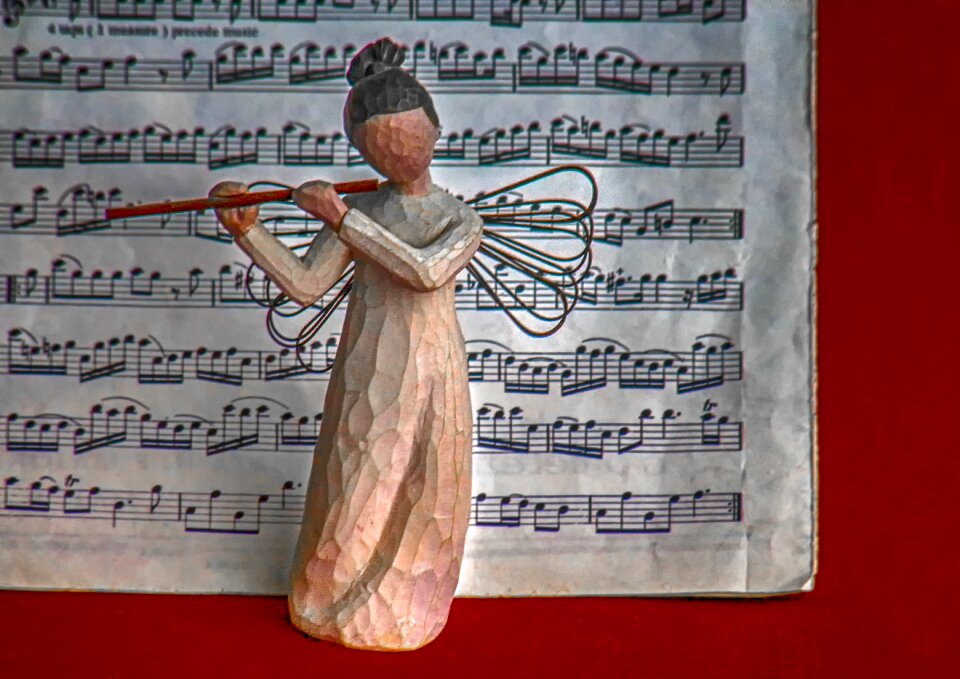 Flute notenblatt wing