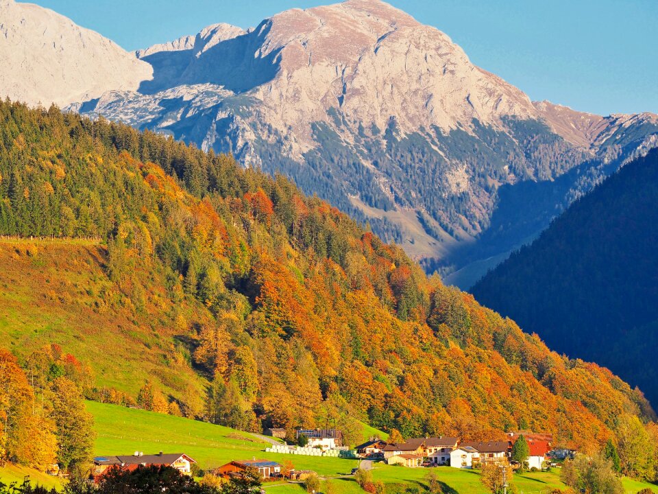 Autumn mood autumn colours mountains
