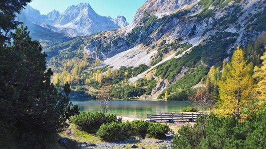 Mountain world lake bergsee photo