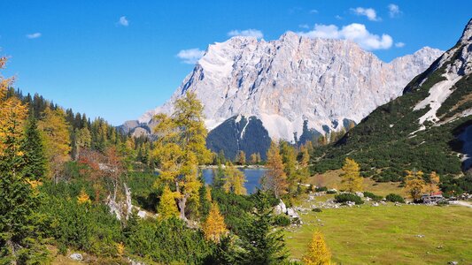 Mountain world lake bergsee photo