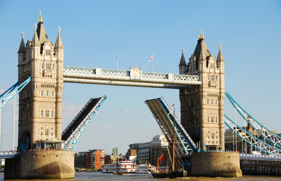 Tower bridge ship england
