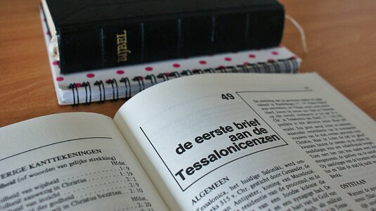 Theology book font