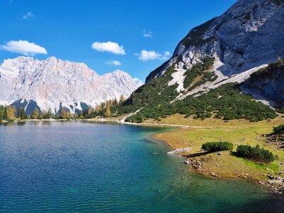 Mountain world lake bergsee photo