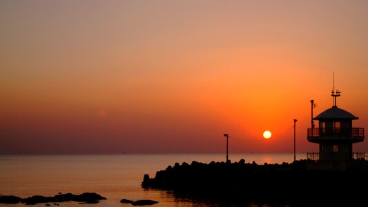 Japan sea beach sunrise photo