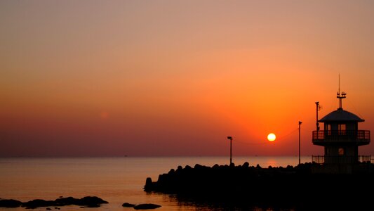 Japan sea beach sunrise