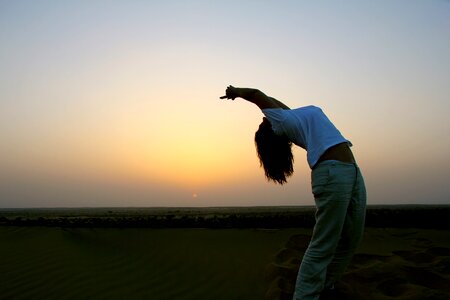 Yoga relax figure