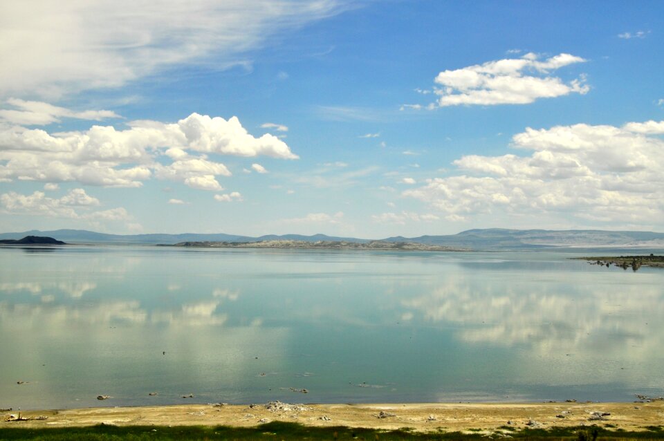 Water reflection clouds