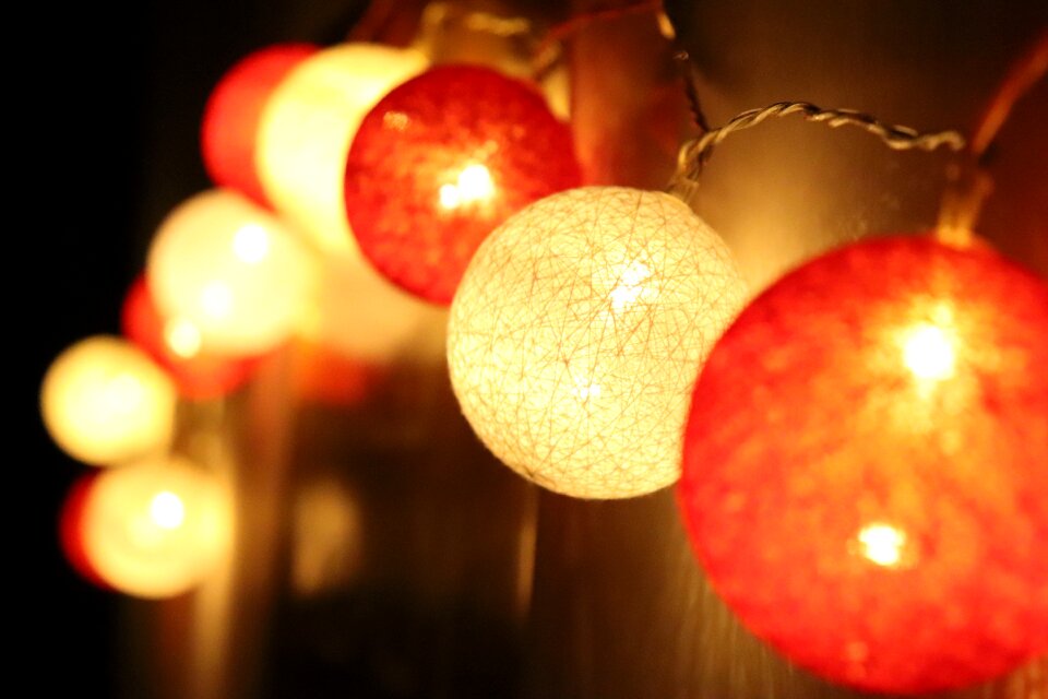 Christmas light apple