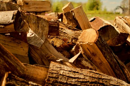 Fire log natural