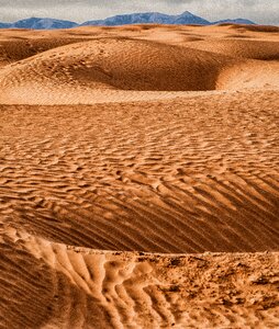 Desert landscape dunes photo