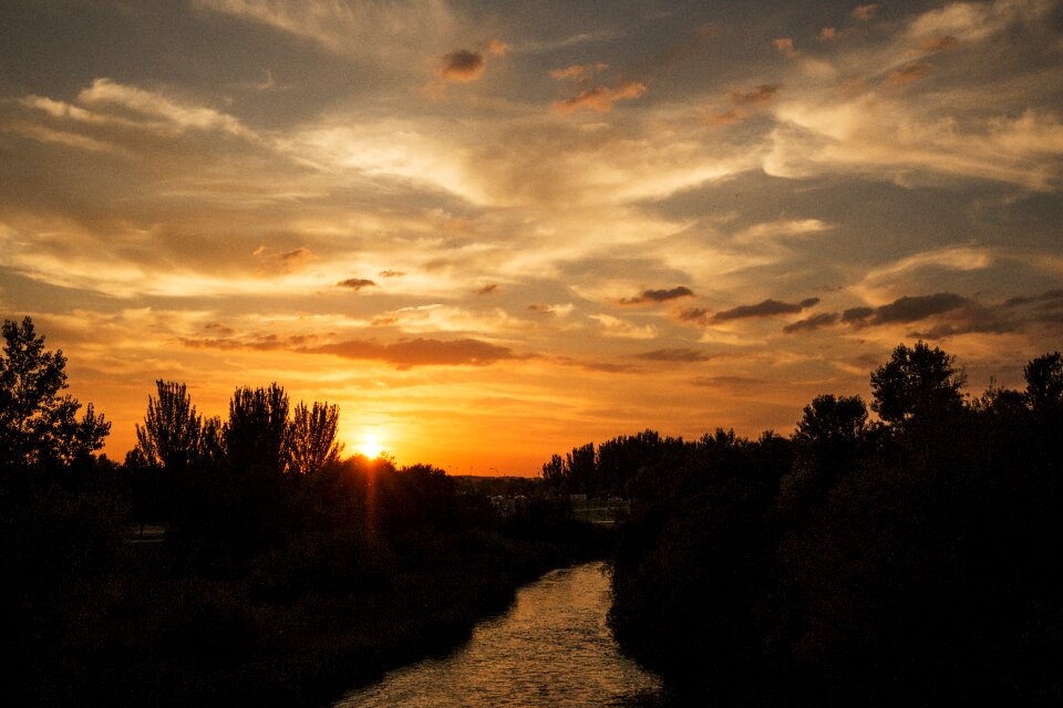 Nature dusk reflection