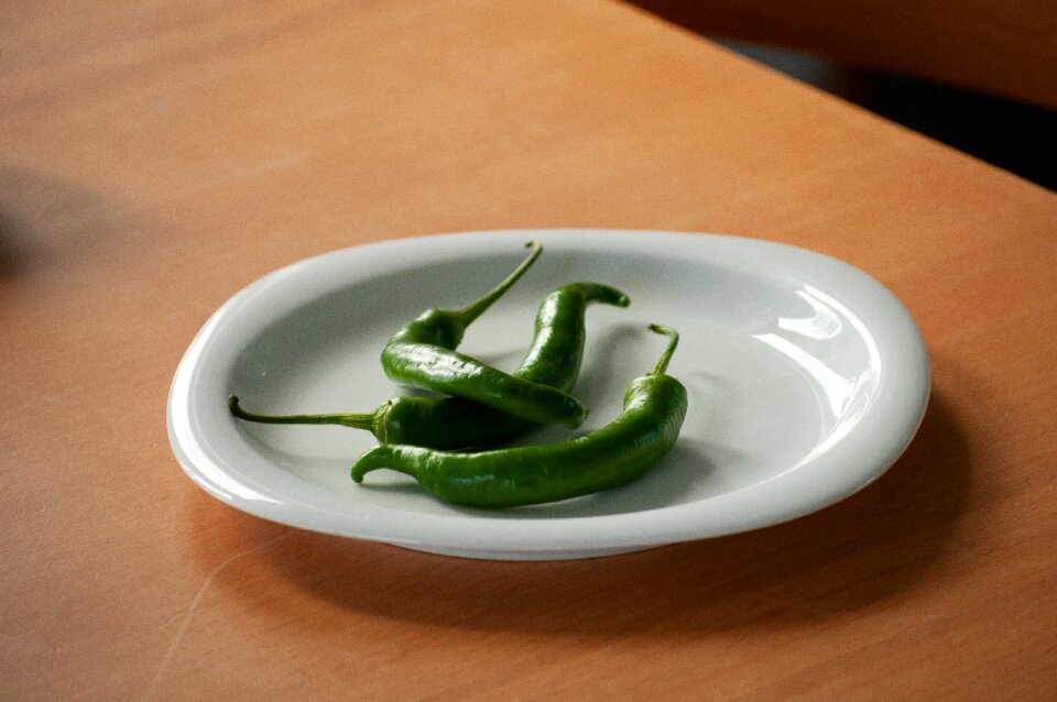 Plate vegetables preparation