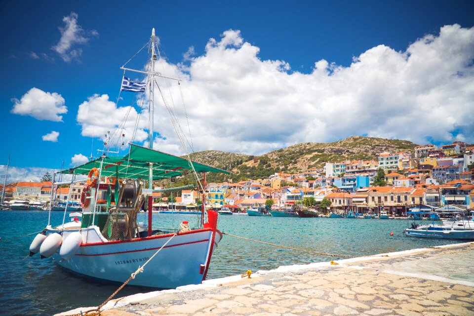 Sea ship fishing photo