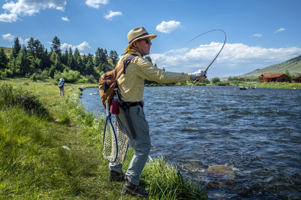 River angling activity