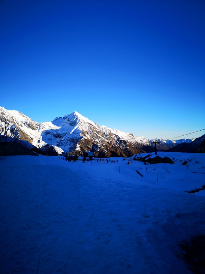 Monte rosa winter landscape