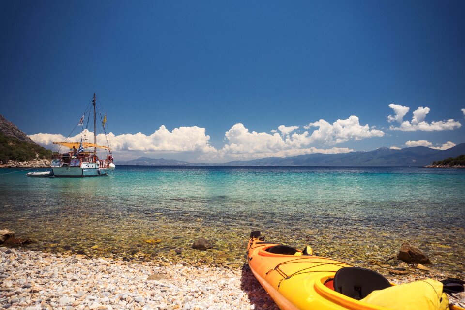 Landscape summer shore