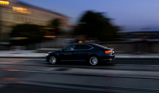 Panning dark light photo