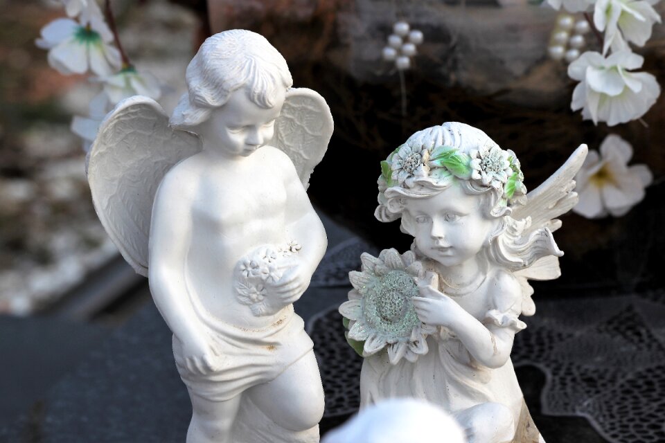 Wings spiritual statue