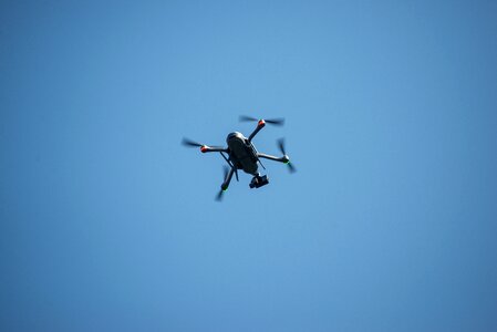 Drone surveillance flight photo