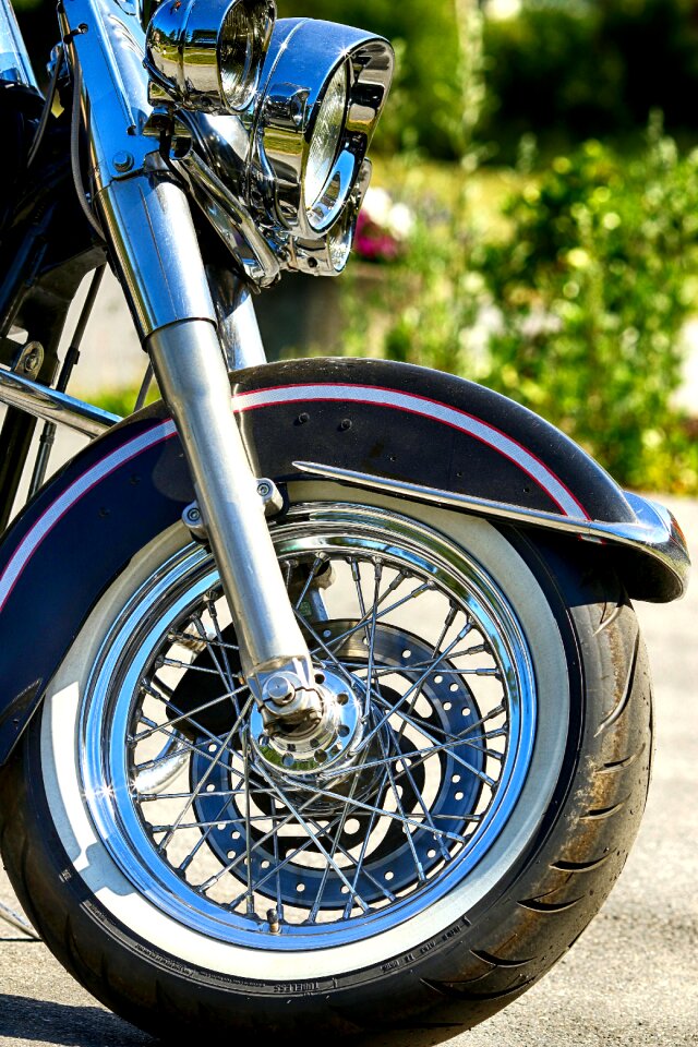Motorcycle chrome wheel