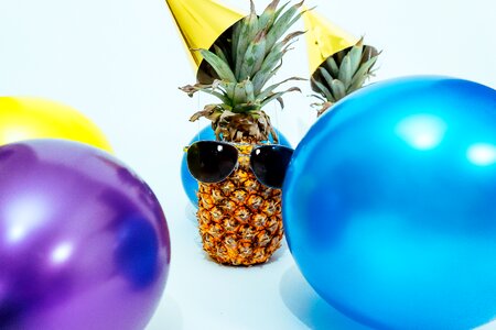 Party balloons confetti