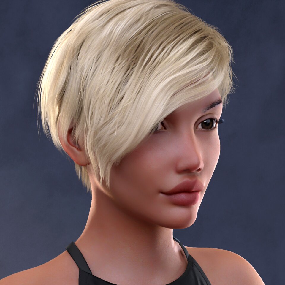Beautiful face blond