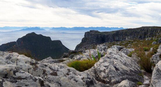 Clouds landscape rock