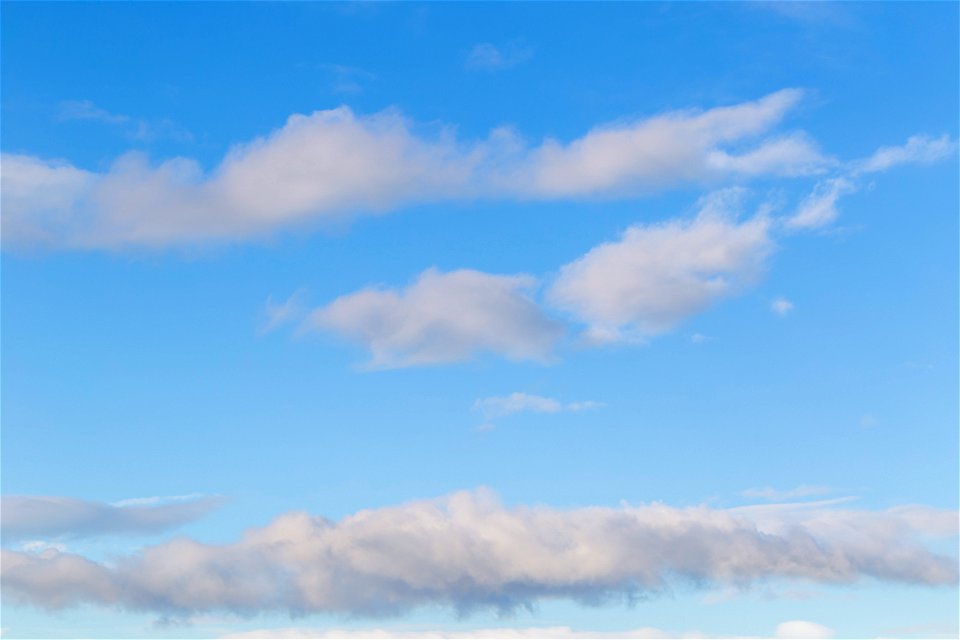 Sky Blue White Clouds photo