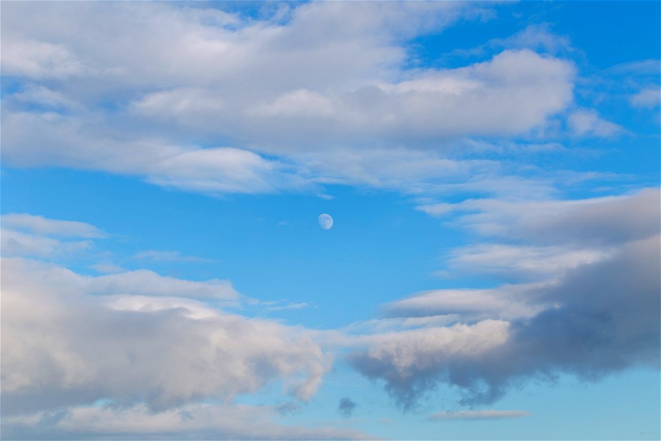 Sky Blue White Clouds photo