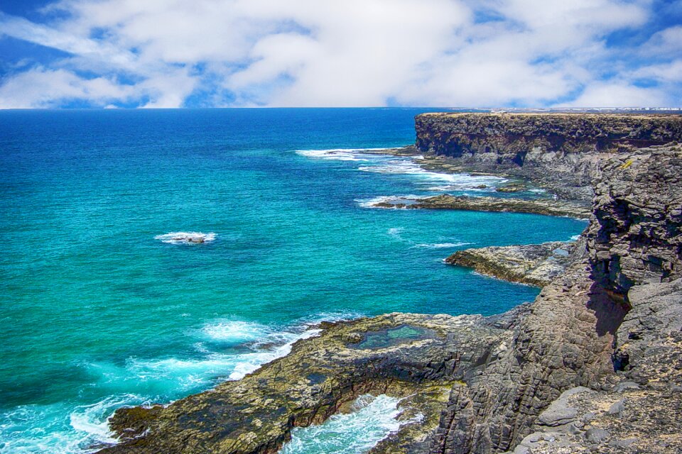 Ocean landscape rocks
