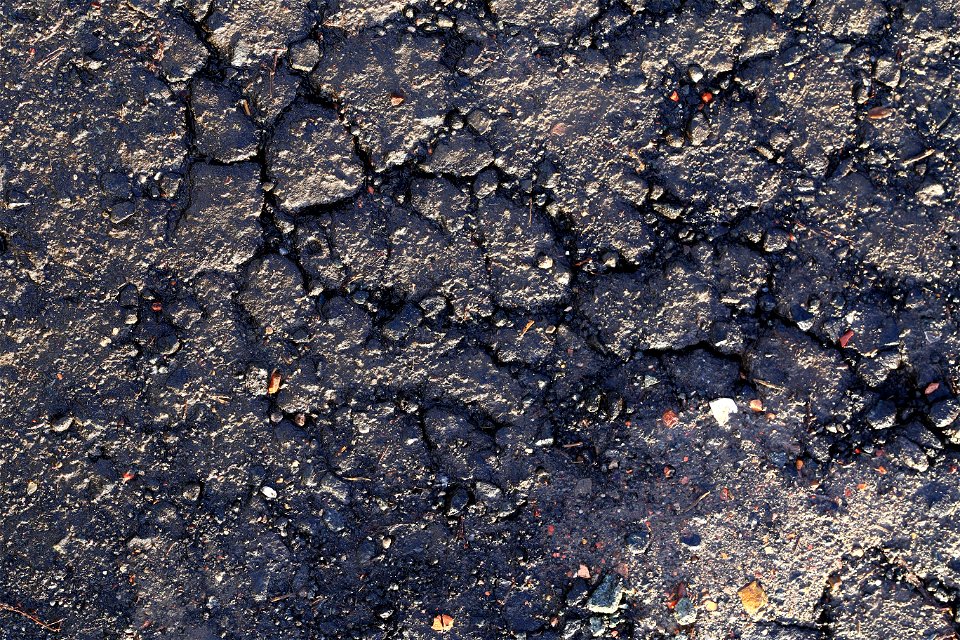 Road Asphalt Damaged