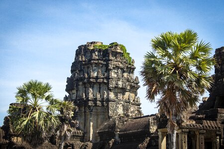 Siem reap temple ruin photo