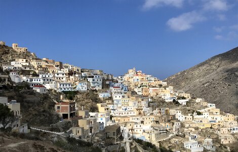 Olympos karpathos greece photo